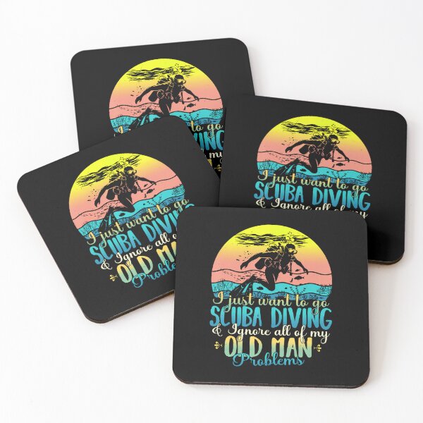 Item preview, Just Want To Go Scuba Diving Ignore Old Man Problems designed and sold by JenniferJanice.