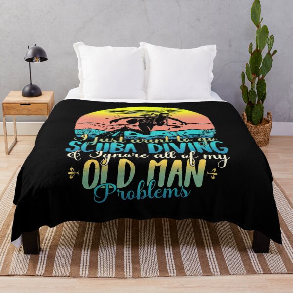 Item preview, Just Want To Go Scuba Diving Ignore Old Man Problems designed and sold by JenniferJanice.