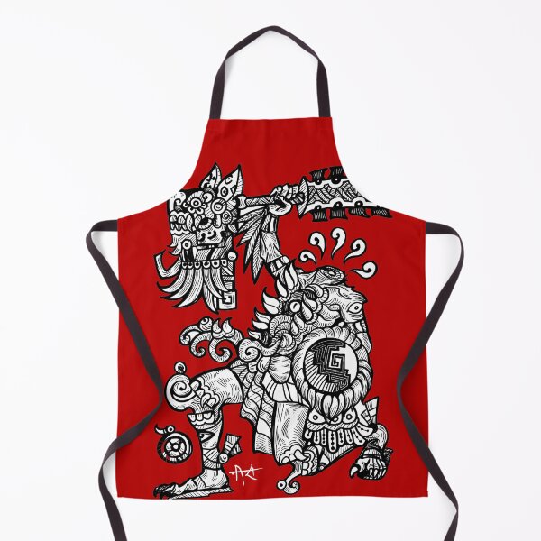 Item preview, Youaltepuztli night axe white background designed and sold by UrielCalavera.