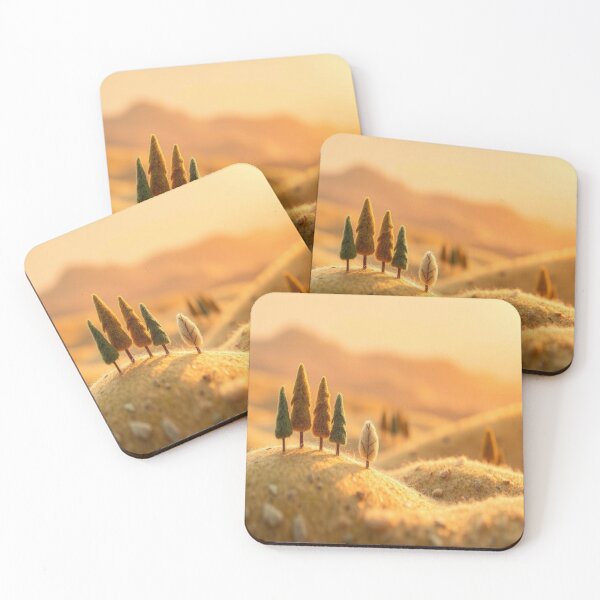Item preview, Felted Forest Hills II | Wool Felt Landscape | Serene Cottagecore Art designed and sold by MusicSoulMystics.