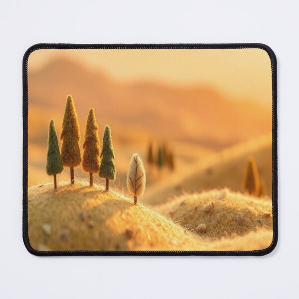 Item preview, Felted Forest Hills II | Wool Felt Landscape | Serene Cottagecore Art designed and sold by MusicSoulMystics.