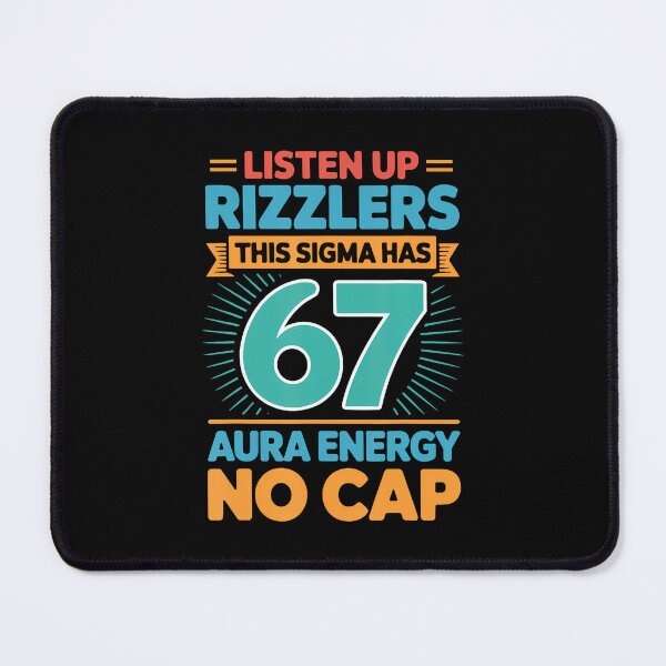 Item preview, Listen Up Rizzlers This Sigma Has 67 Aura Energy Six Seven designed and sold by ConnieDora.