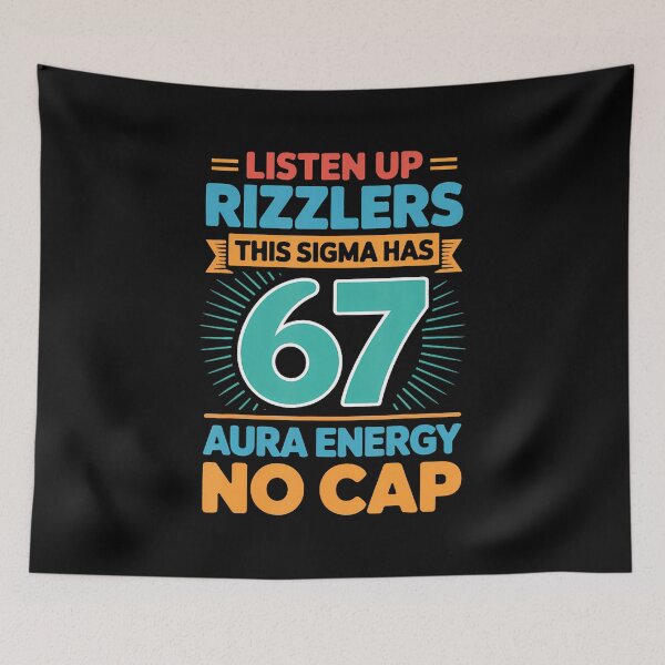 Item preview, Listen Up Rizzlers This Sigma Has 67 Aura Energy Six Seven designed and sold by ConnieDora.