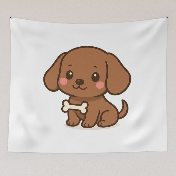 Item preview, Little dog with a bone designed and sold by StephG-D29.