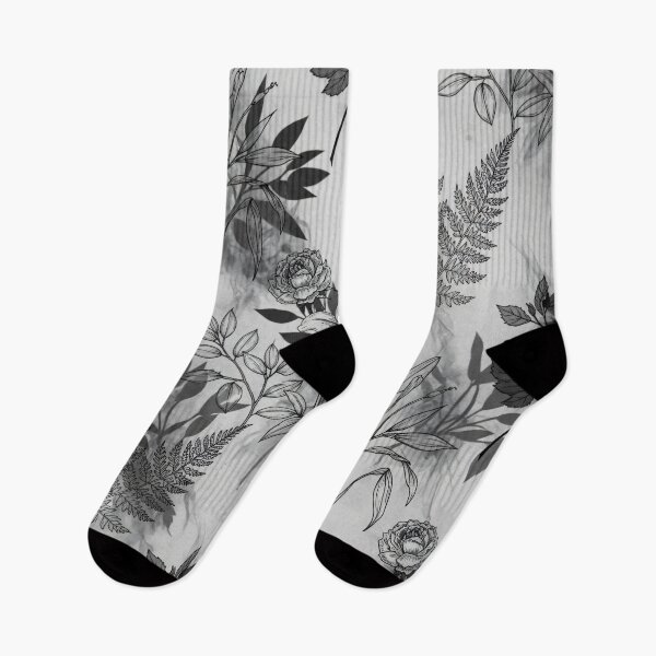 Item preview, Monochrome Botanical Shadows designed and sold by Kaleidoscope Print.