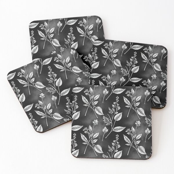 Item preview, Noir Botanical Leaves designed and sold by Kaleidoscope Print.