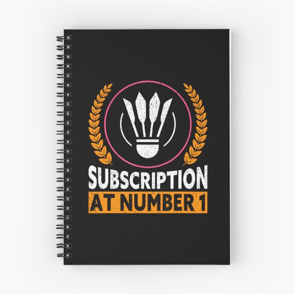 Item preview, Subscription At Number 1 Funny Badminton designed and sold by JacquelineEnri.