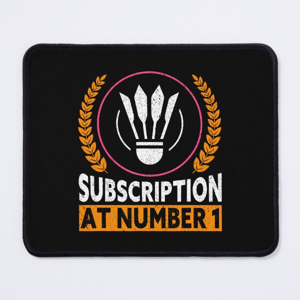 Item preview, Subscription At Number 1 Funny Badminton designed and sold by JacquelineEnri.