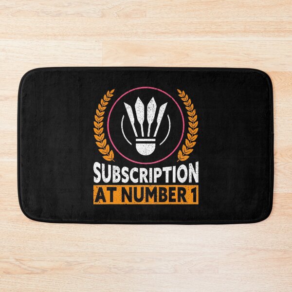 Item preview, Subscription At Number 1 Funny Badminton designed and sold by JacquelineEnri.