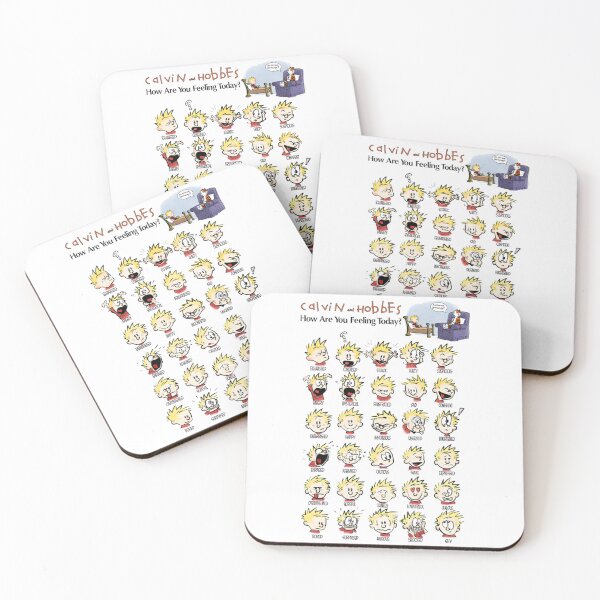 Item preview, Calvin and Hobbes Feeling Chart Sticker designed and sold by WestoRyke.
