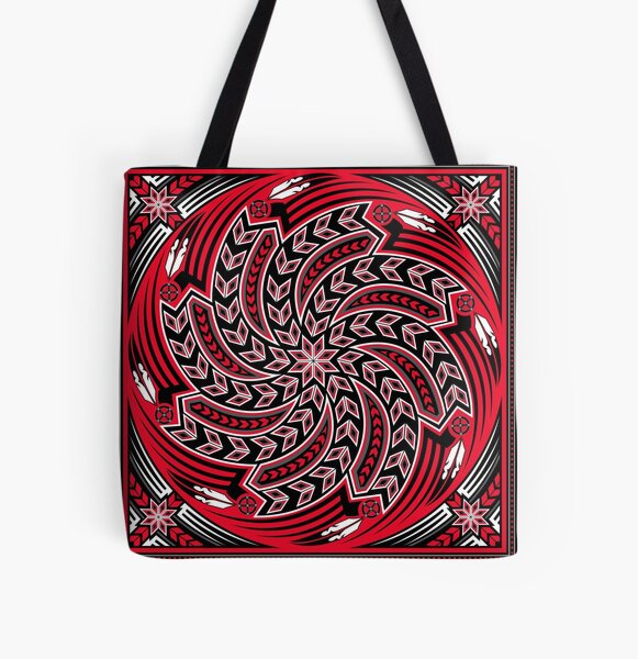 Wind Spirit (Red) All Over Print Tote Bag
