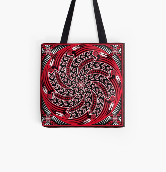 Wind Spirit (Red) All Over Print Tote Bag