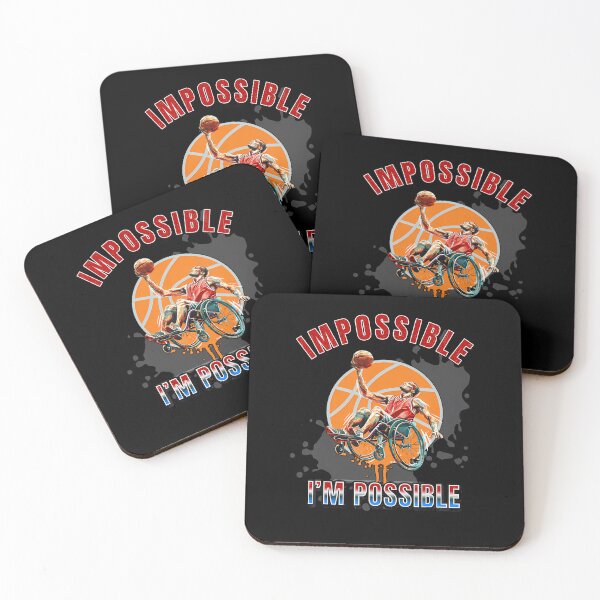 Item preview, Impossible Im Possible Wheelchair Basketball Sports designed and sold by JacquelineEnri.
