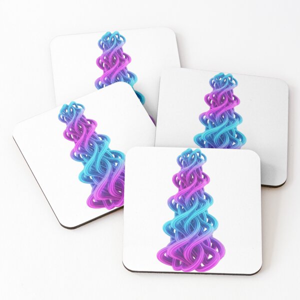 Item preview, Neon Spiral Infinity Loops – Abstract 3D Design designed and sold by pohapoha181.