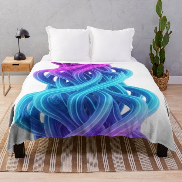 Item preview, Neon Spiral Infinity Loops – Abstract 3D Design designed and sold by pohapoha181.