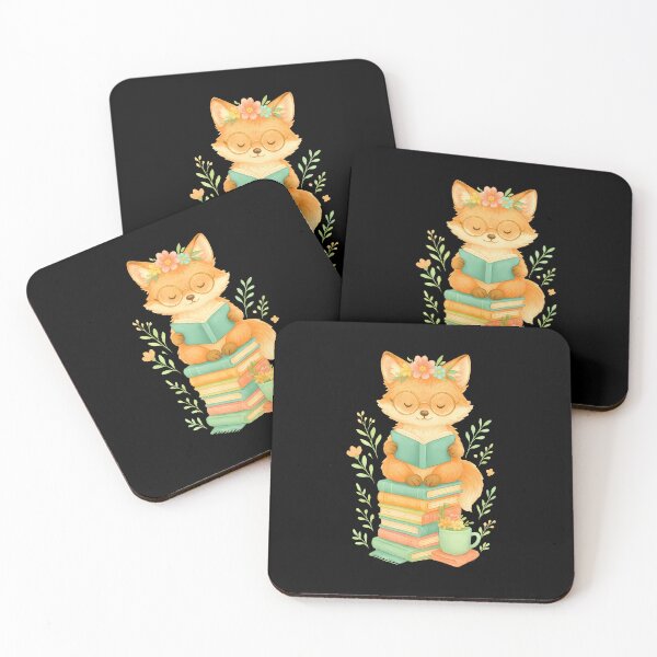 Item preview, Fox Reading Book Readers Teachers Librarians Bookworms designed and sold by KristenSophie.