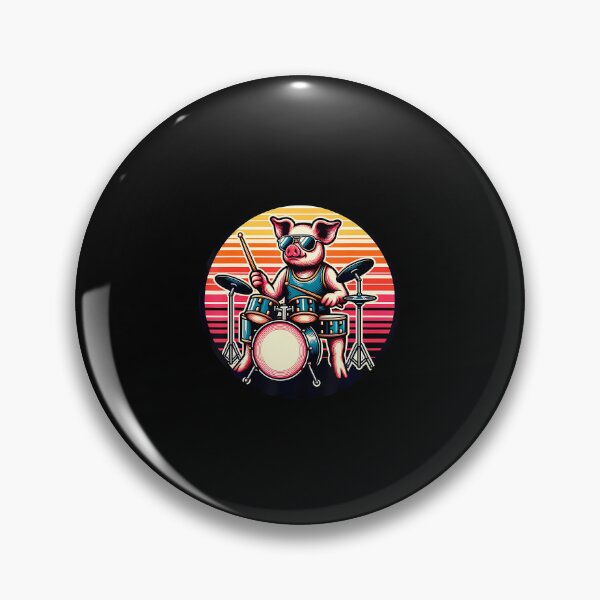 Item preview, Pig Drums Drummer Band Percussion Music designed and sold by JenniferJanice.