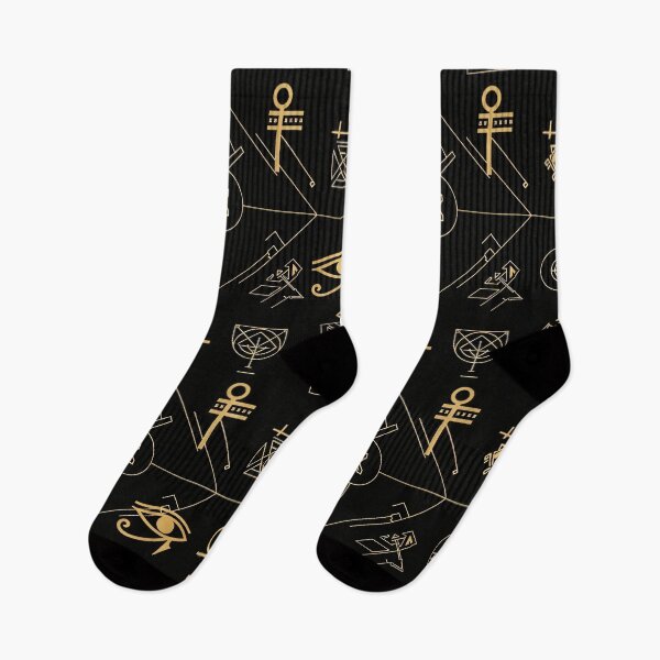 Item preview, Golden Egyptian Sigil Grid designed and sold by Kaleidoscope Print.