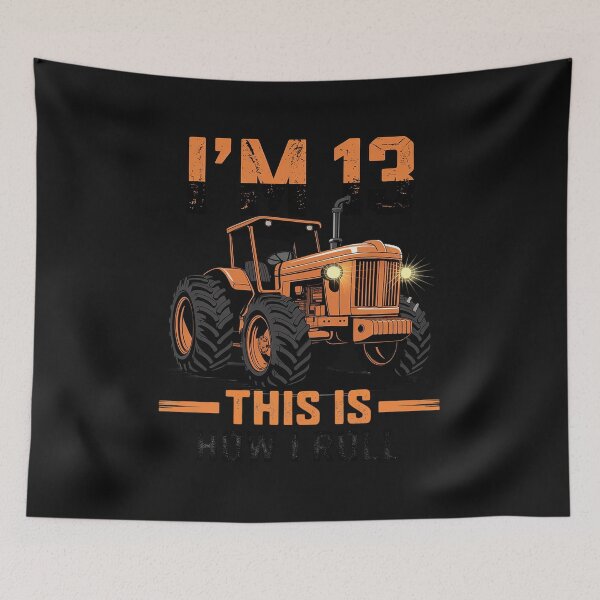 Item preview, Funny Tractor 13th Birthday Gift Cute 13 Years Old Boy Girl designed and sold by TAYLOROUSDALE.