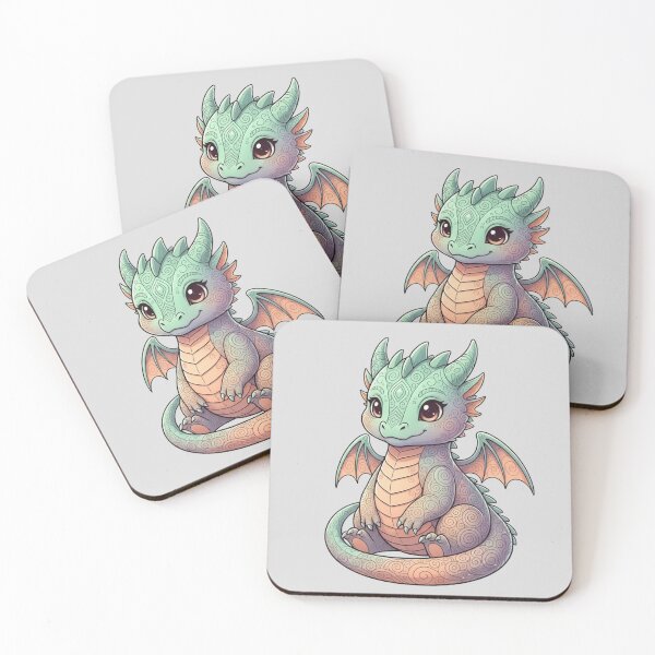 Item preview, Tiny Aurora Dragon: Chubby Fantasy Dragon designed and sold by SebastianSpace.