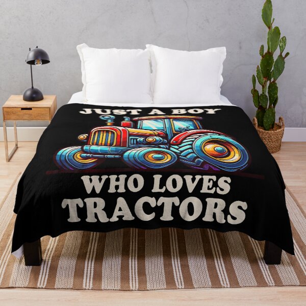 Item preview, Just A Boy Who Loves Tractors Groovy Farm Boys Funny designed and sold by KristenSophie.