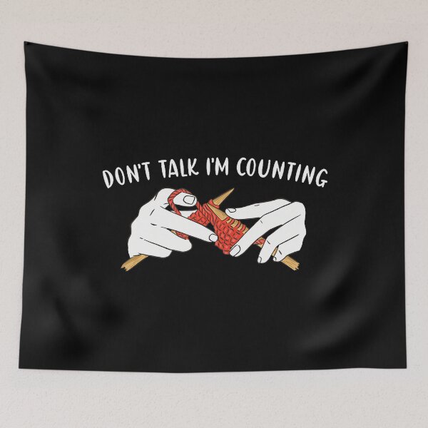 Item preview, Don't Talk I'M Counting Knitting designed and sold by JacquelineEnri.