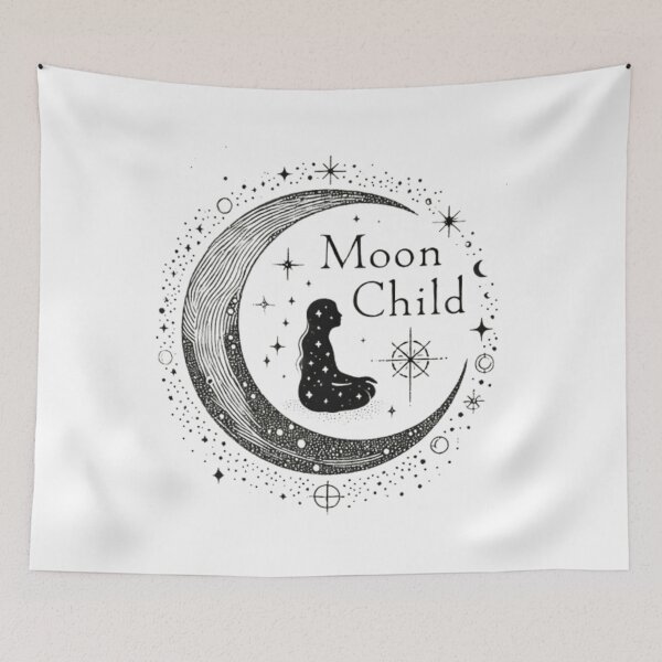 Item preview, Moon Child – Celestial Minimalist Design designed and sold by avlcrwawvzn15.