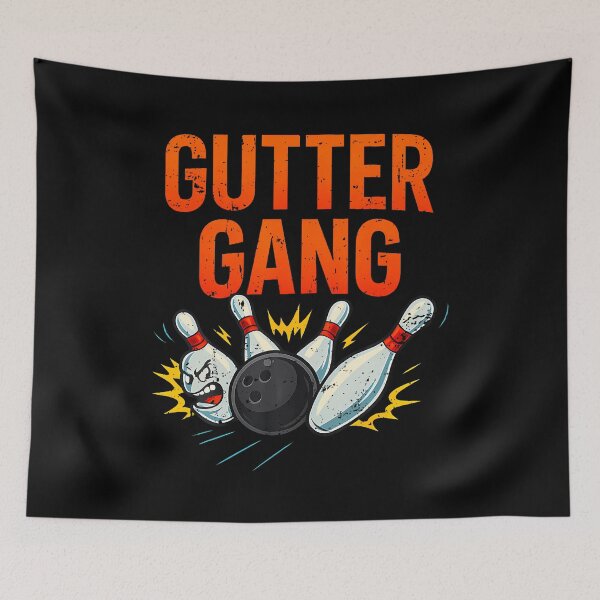 Item preview, Gutter Gang Funny Bowling Team Retro Bowler designed and sold by FloraVenita.