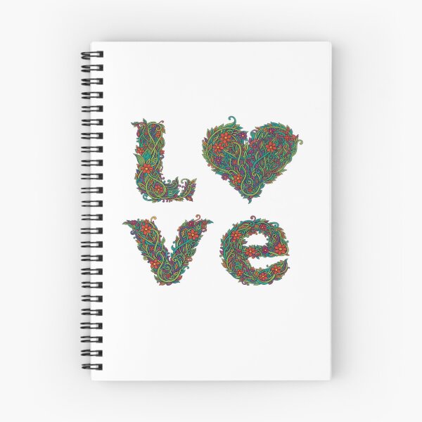 Item preview, Love in full floral color designed and sold by Kathunk Designs.