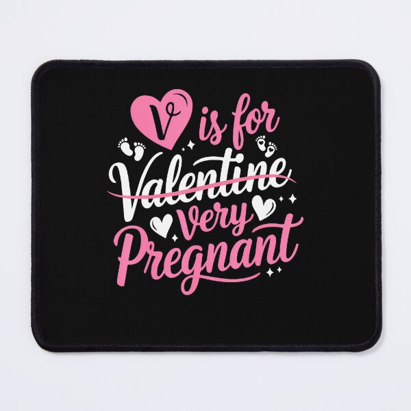 Item preview, V Is For Very Pregnant Cute Pregnant Lady Pregnant Valentine designed and sold by LucilleAntoi.