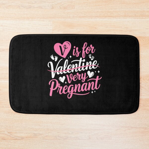 Item preview, V Is For Very Pregnant Cute Pregnant Lady Pregnant Valentine designed and sold by LucilleAntoi.