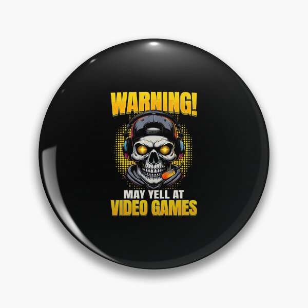 Item preview, Warning May Yell At Video Games Funny Skeleton Gamer designed and sold by FloraVenita.