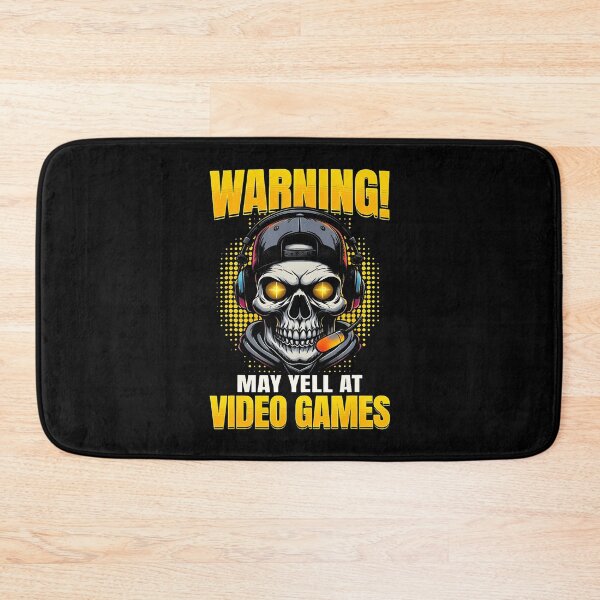 Item preview, Warning May Yell At Video Games Funny Skeleton Gamer designed and sold by FloraVenita.