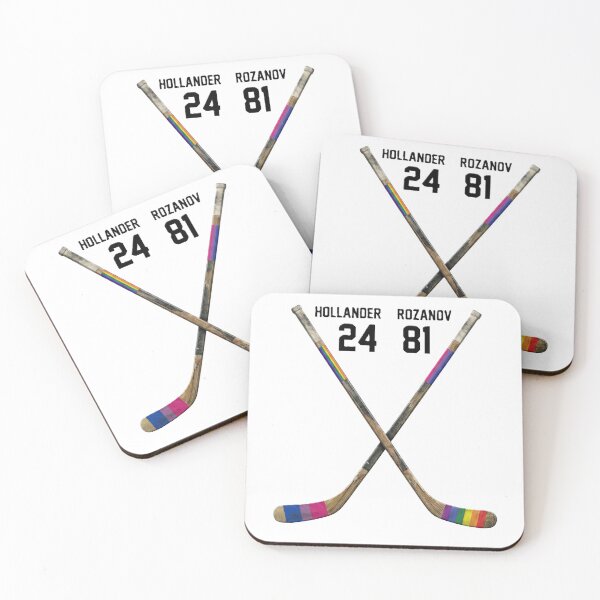 Item preview, Heated Rivalry Bi & Rainbow Pride Hockey Crossed Sticks designed and sold by Chase The Trend.