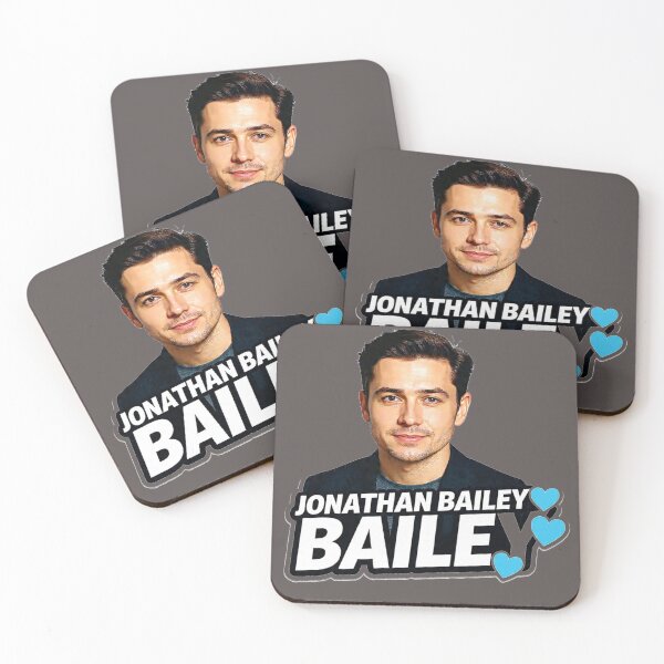 Item preview, jonathan bailey actor with blue heart designed and sold by AENAcharms.