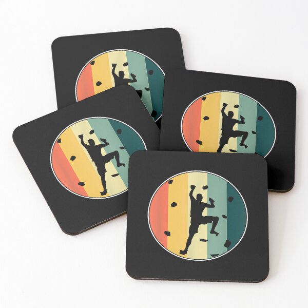 Item preview, Awesome Retro Wall Climber Rock Mountain Climbing Bouldering designed and sold by ClaraTeresa1.