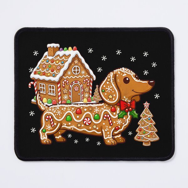 Item preview, Gingerbread Dachshund Christmas Tree House Cookie Dog Lover designed and sold by AnitaBice.