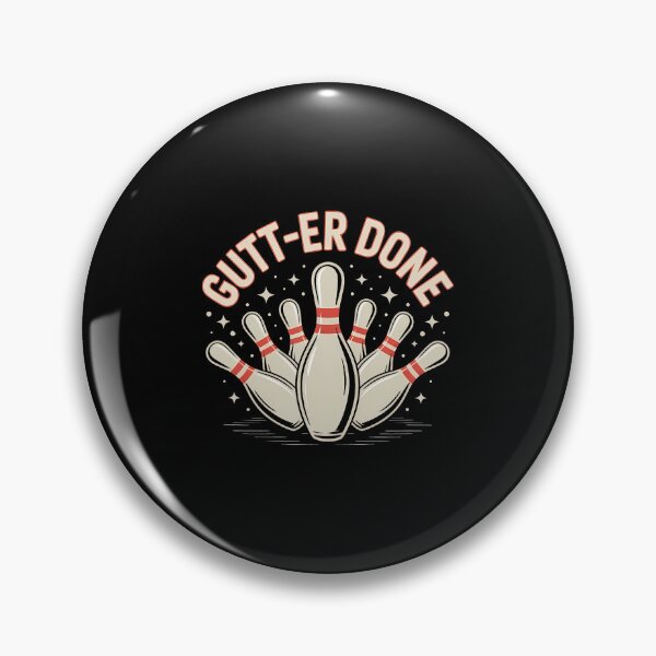 Item preview, Gutter-Done Funny Ten Pin Bowling designed and sold by KristinCleo.