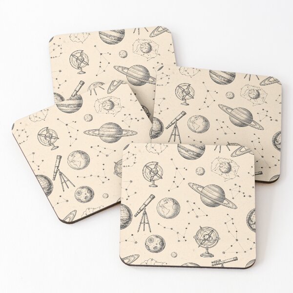 Item preview, Antique Astronomy Instruments Pattern designed and sold by Kaleidoscope Print.