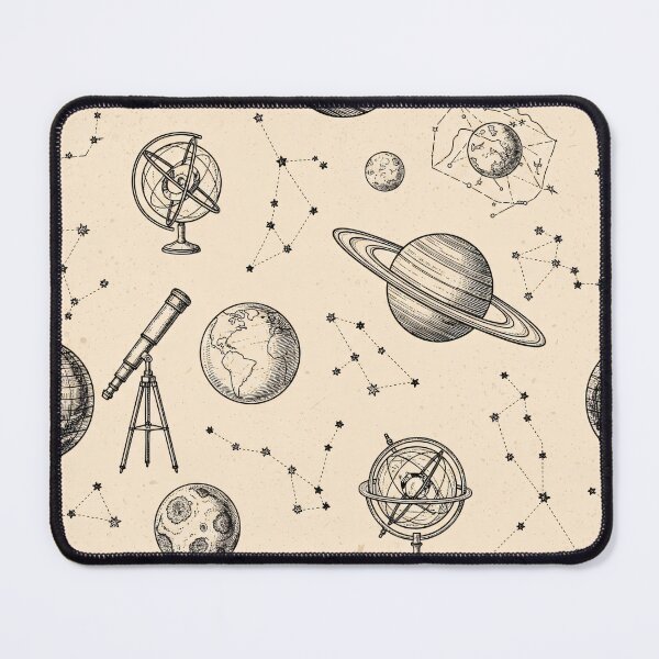Item preview, Antique Astronomy Instruments Pattern designed and sold by Kaleidoscope Print.