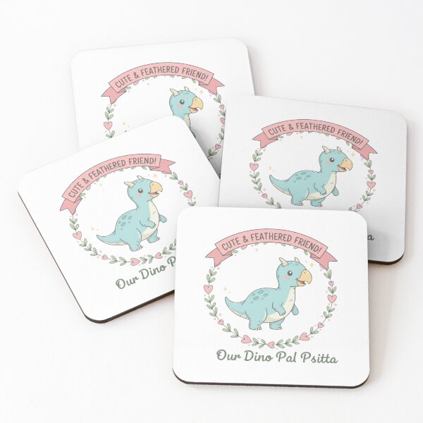 Item preview, Cute Psitta – Sweet & Feathered Kawaii Dino Friend designed and sold by Sksticker991.