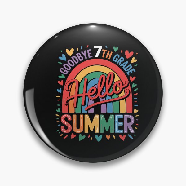 Item preview, Goodbye 7th Grade Hello Summer Teacher Student Kids Rainbow designed and sold by VladimiaPutin.