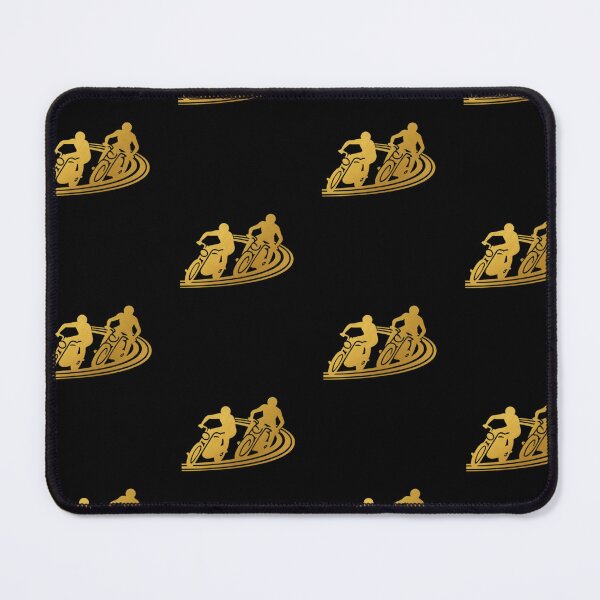 Item preview, Two motorbike riders turning in a race curve_23_side view designed and sold by Aariq.