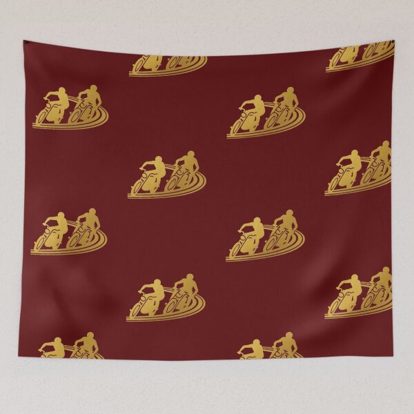Item preview, Two motorbike riders turning in a race curve_23_side view designed and sold by Aariq.