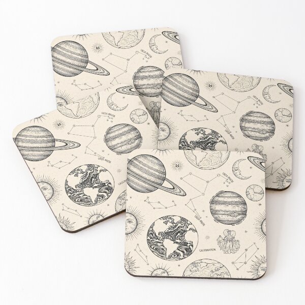 Item preview, Vintage Celestial Constellations Pattern designed and sold by Kaleidoscope Print.