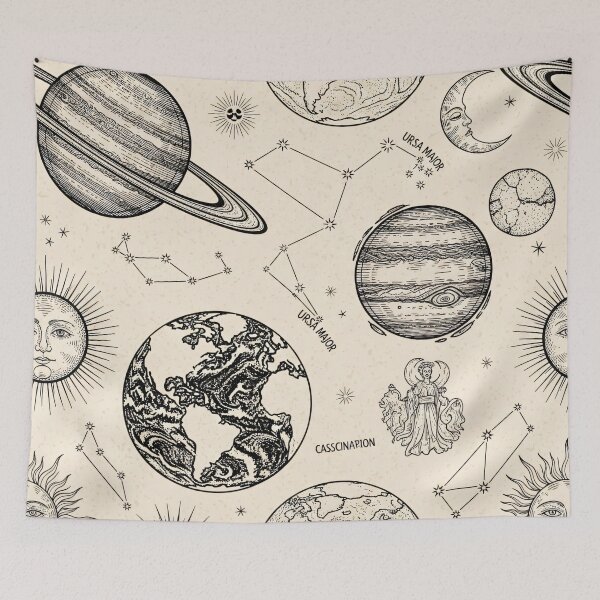 Item preview, Vintage Celestial Constellations Pattern designed and sold by Kaleidoscope Print.