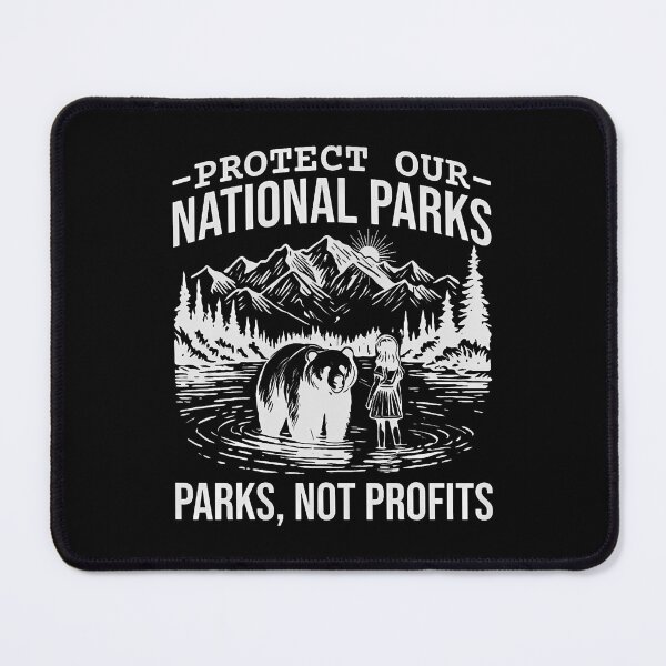 Item preview, Protect Our National Parks Hiking Nature Conservation Retro designed and sold by ClaraTeresa1.
