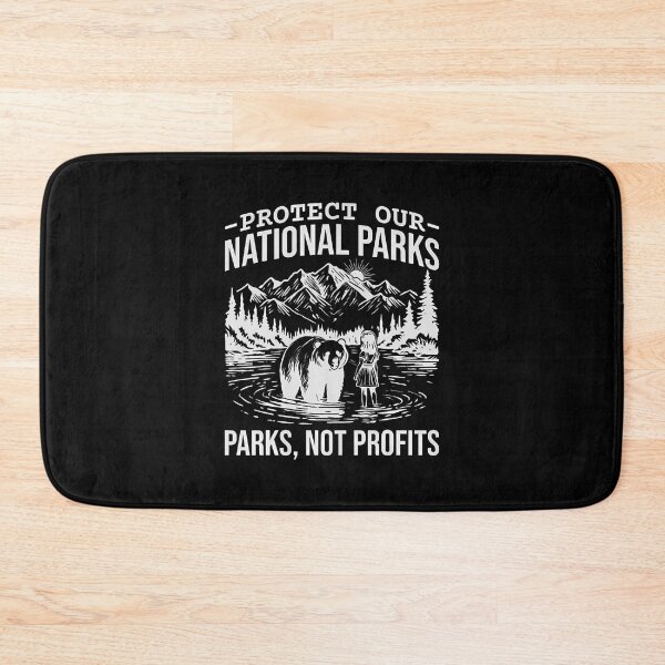 Item preview, Protect Our National Parks Hiking Nature Conservation Retro designed and sold by ClaraTeresa1.
