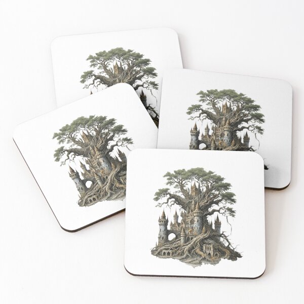 Item preview, Ancient Tree Castle – Nature-Fused Fantasy Fortress designed and sold by CelticSoulShop.