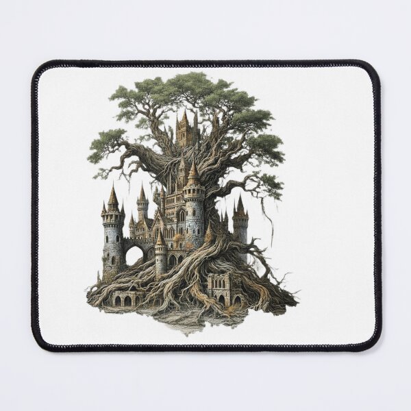 Item preview, Ancient Tree Castle – Nature-Fused Fantasy Fortress designed and sold by CelticSoulShop.